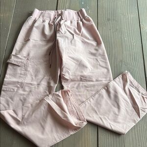 Jaanuu Light Pink Cargo Joggers